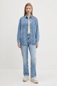 Τζιν πουκάμισο Tommy Jeans DW0DW20365 μπλε SS25