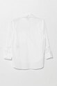 Παιδικό βαμβακερό πουκάμισο United Colors of Benetton 5EW7CQ044.G.Seasonal λευκό SS25