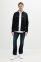 Βαμβακερό πουκάμισο Versace Jeans Couture 78GAL250.CDWRB μαύρο SS25