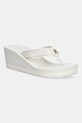 Σαγιονάρες Tommy Hilfiger TH STRIPES WEDGE BEACH SANDAL πλατφόρμα μπεζ FW0FW08521