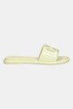 Δερμάτινες παντόφλες Tory Burch Double T Sport Slide 141380.701 κίτρινο SS25
