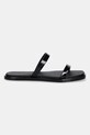 Παντόφλες Calvin Klein DOUBLE BAR SLIDE - JELLY HW0HW02417 μαύρο SS25