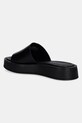 Παπούτσια Δερμάτινες παντόφλες Calvin Klein FLATFORM SLIDE W/CK HW - LTH HW0HW02368 μαύρο