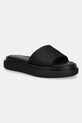 Παντόφλες Calvin Klein FLATFORM SLIDE - JACQ ίσια πλατφόρμα μαύρο HW0HW02461