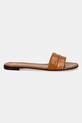 Δερμάτινες παντόφλες Giuseppe Zanotti Baddy E500060.004 καφέ SS25