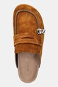 Παντόφλες σουέτ JW Anderson Biker Loafer καφέ LF0071.LA0240.640