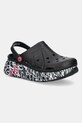 Παντόφλες Skechers SKECHERS X JGOLDCROWN πλατφόρμα μαύρο 111324
