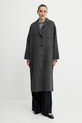 Μάλλινο παλτό Weekend Max Mara 2515011031600 γκρί SS25