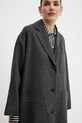 Μάλλινο παλτό Weekend Max Mara γκρί 2515011031600