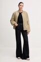 Μπουφάν Sisley 2ZCRLN05L πράσινο SS25