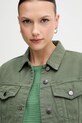 Βαμβακερό τζιν μπουφάν United Colors of Benetton πράσινο 2RZVDN00N