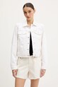 Τζιν μπουφάν Tommy Jeans χωρίς κουκούλα μπεζ DW0DW20121