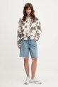 Τζιν μπουφάν Abercrombie & Fitch KI144.5121.149 μπεζ SS25