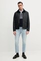 Βαμβακερό μπουφάν Barbour Newbury Wax Jacket MWX2449 σκούρο μπλε SS25
