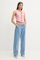 Γιλέκο MSGM 3841MDW01.257106 ροζ SS25