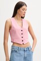 Γιλέκο MSGM ροζ 3841MDW01.257106