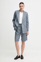 Λινό πανωφόρι Sisley 2MNULW02Y μπλε SS25