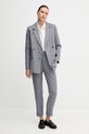 Blazer με μείγμα λινών United Colors of Benetton 29KBDW033 σκούρο μπλε SS25
