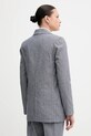 Ρούχα Blazer με μείγμα λινών United Colors of Benetton 29KBDW033 σκούρο μπλε