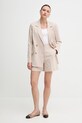Blazer με μείγμα λινών United Colors of Benetton 29KBDW033 μπεζ SS25