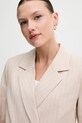 Blazer με μείγμα λινών United Colors of Benetton 29KBDW033 μπεζ