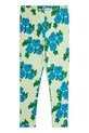 Παιδικό βαμβακερό κολάν Mini Rodini Blue roses βαμβάκι πράσινο 2523011875