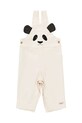 Βρεφική σαλοπέτα Donsje Kladi Overalls Panda ύφασμα μπεζ 3036601