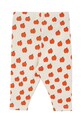 Κολάν μωρών Tinycottons APPLES BABY RIB PANT SS25.348 μπεζ SS25