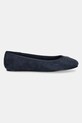 Μπαλαρίνες σουέτ Tommy Hilfiger TH HARDWARE SUEDE BALLERINA FW0FW08655 σκούρο μπλε SS25