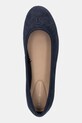Μπαλαρίνες σουέτ Tommy Hilfiger TH HARDWARE SUEDE BALLERINA σκούρο μπλε FW0FW08655