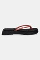 Σαγιονάρες Calvin Klein Jeans SQ LOW WEDGE SANDAL STITCH YW0YW01716 ροζ SS25