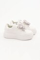 Δερμάτινα αθλητικά παπούτσια Karl Lagerfeld KREEPER LO KL42310F.01W λευκό SS25