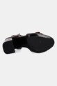 Σανδάλια nubuck Calvin Klein HEEL SANDAL 85 W/CK HW - LTH HW0HW02485 καφέ