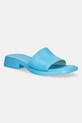 Δερμάτινες παντόφλες Camper Dana φλατ μπλε K201740.003