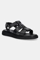 Δερμάτινα σανδάλια Vagabond Shoemakers CONNIE φλατ μαύρο 5957.101.20