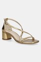 Δερμάτινα σανδάλια Vagabond Shoemakers PIPER φαρδύ τακούνι χρυσαφί 5921.183.81