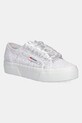 Πάνινα παπούτσια Superga FLOWER MACRAME φλατ λευκό S2136QW.A0A
