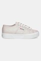 Πάνινα παπούτσια Superga PLATFORM LAME S6128SW.A1F πορτοκαλί SS25