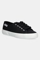 Πάνινα παπούτσια Superga LEGGERA φλατ μαύρο S7151EW.F83