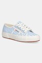 Πάνινα παπούτσια Superga STRIPES PRINT φλατ μπλε S8148TW.ACF