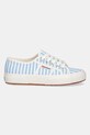 Πάνινα παπούτσια Superga STRIPES PRINT S8148TW.ACF μπλε SS25