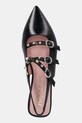 Δερμάτινες μπαλαρίνες Pretty Ballerinas Yvette μαύρο 52136.A.9331
