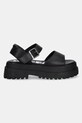 Σανδάλια Buffalo Pluto Jojo 1602267.BLK μαύρο SS25