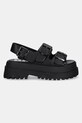 Σανδάλια Buffalo Pluto Ari 1602268.BLK μαύρο SS25