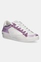 Δερμάτινα αθλητικά παπούτσια Crime London SK8 DELUXE WEDGE μπότα μωβ 20133PP7