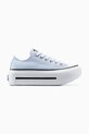 Πάνινα παπούτσια Converse Chuck Taylor All Star Lift Double Stack πλατφόρμα μπλε A16285C