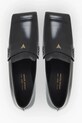 Δερμάτινα μοκασίνια Vanda Novak Alex μαύρο Alex.Cristal.Black