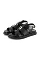 Παιδικά δερμάτινα σανδάλια Karl Lagerfeld μαύρο Z30372.30.35