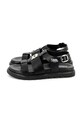 Παιδικά δερμάτινα σανδάλια Karl Lagerfeld Z30372.36.39 μαύρο SS25