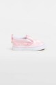 Παιδικά πάνινα παπούτσια Vans Slip-On V συνθετικό ροζ VN000D0TY3K1